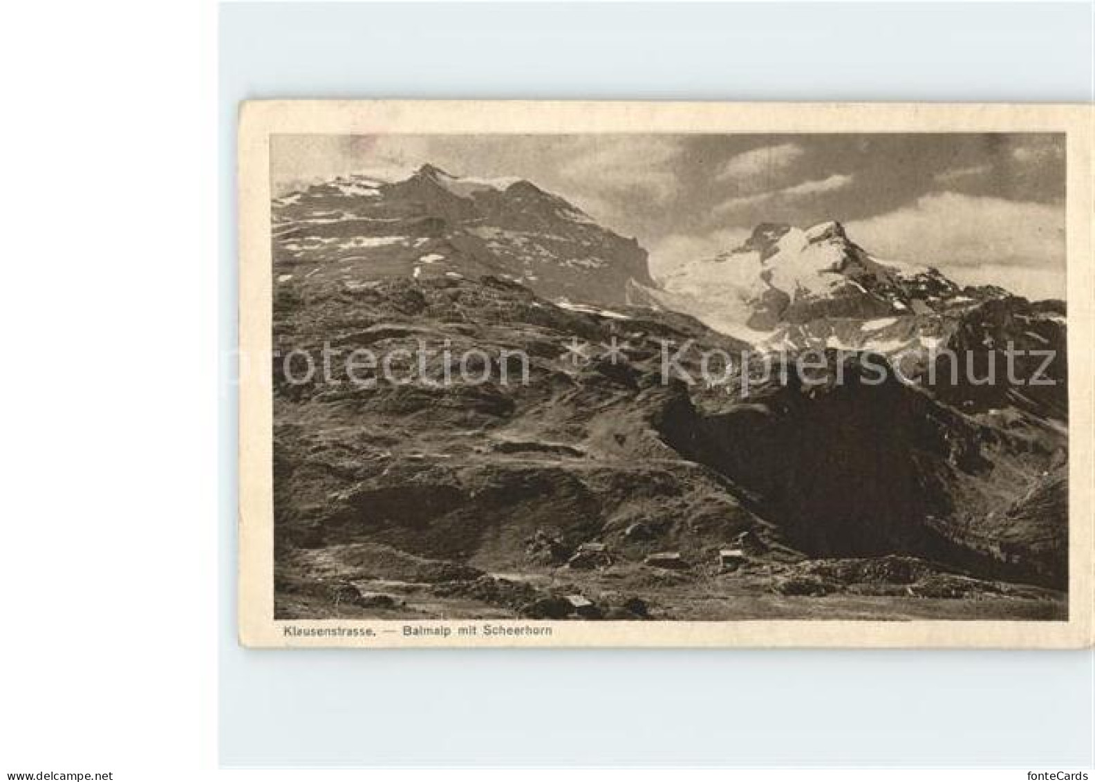 11679859 Klausenstrasse Balmalp Mit Scheerhorn Klausenstrasse - Andere & Zonder Classificatie