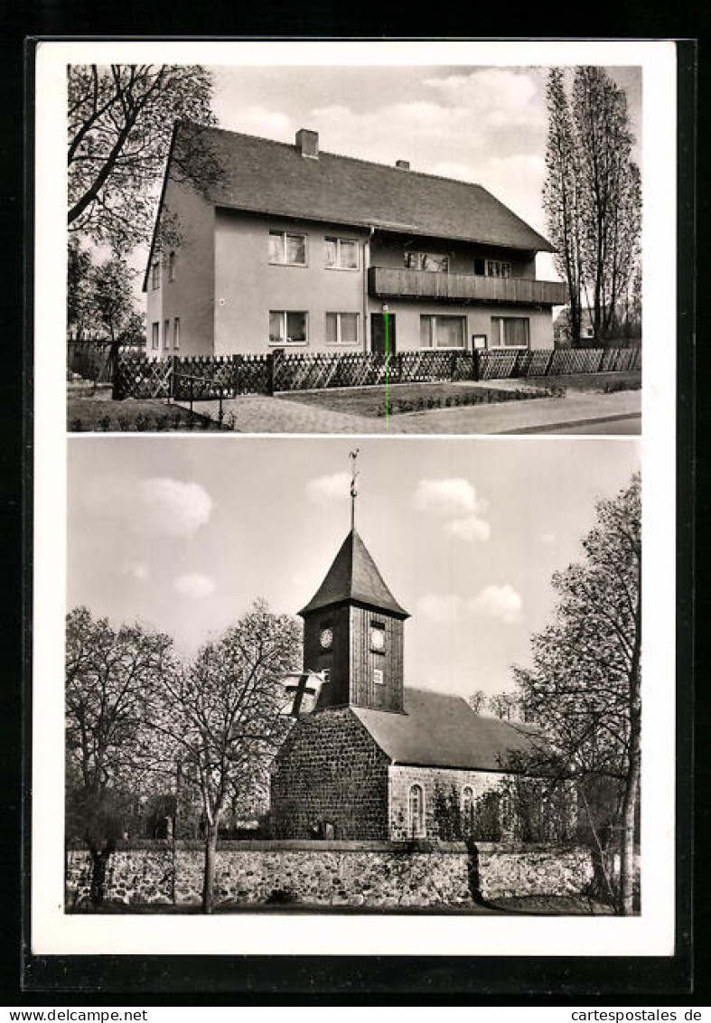 AK Berlin-Alt-Lankwitz, Dorfkirche Und Gemeindehaus  - Steglitz