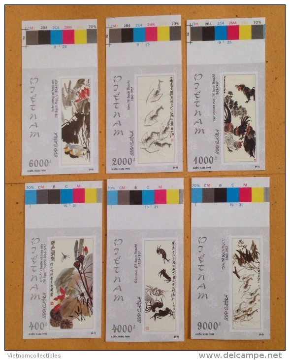 Vietnam Viet Nam MNH Imperf Stamps 1998 With Color Margin : China Chinese Art Paintings (Ms786) - Viêt-Nam