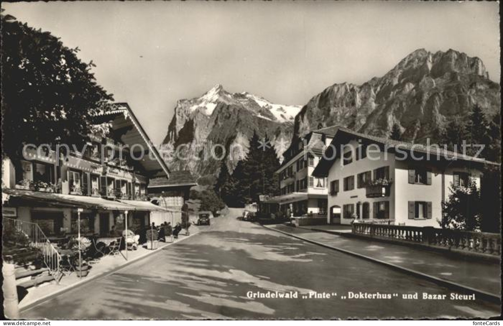 11678059 Grindelwald Pinte Dokterhaus Und Bazar Steuri Mit Wetterhorn Mattenberg - Otros & Sin Clasificación