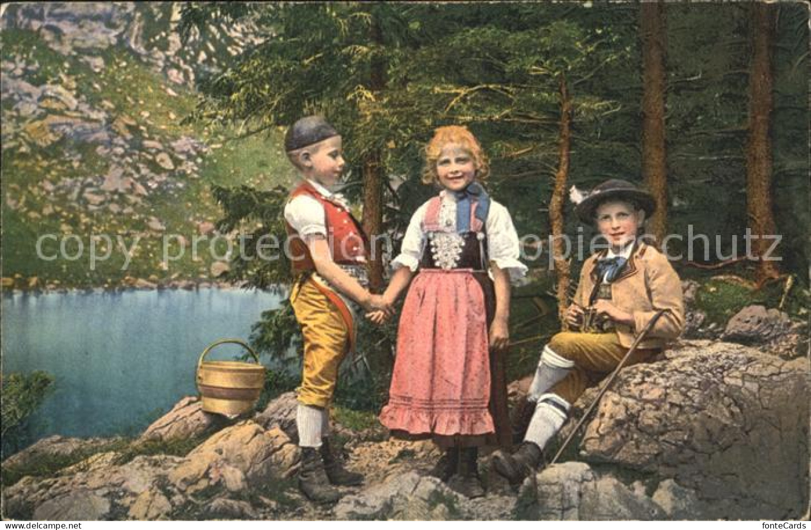 11677249 Schwellbrunn Kinder In Appenzeller Tracht Schwellbrunn - Sonstige & Ohne Zuordnung