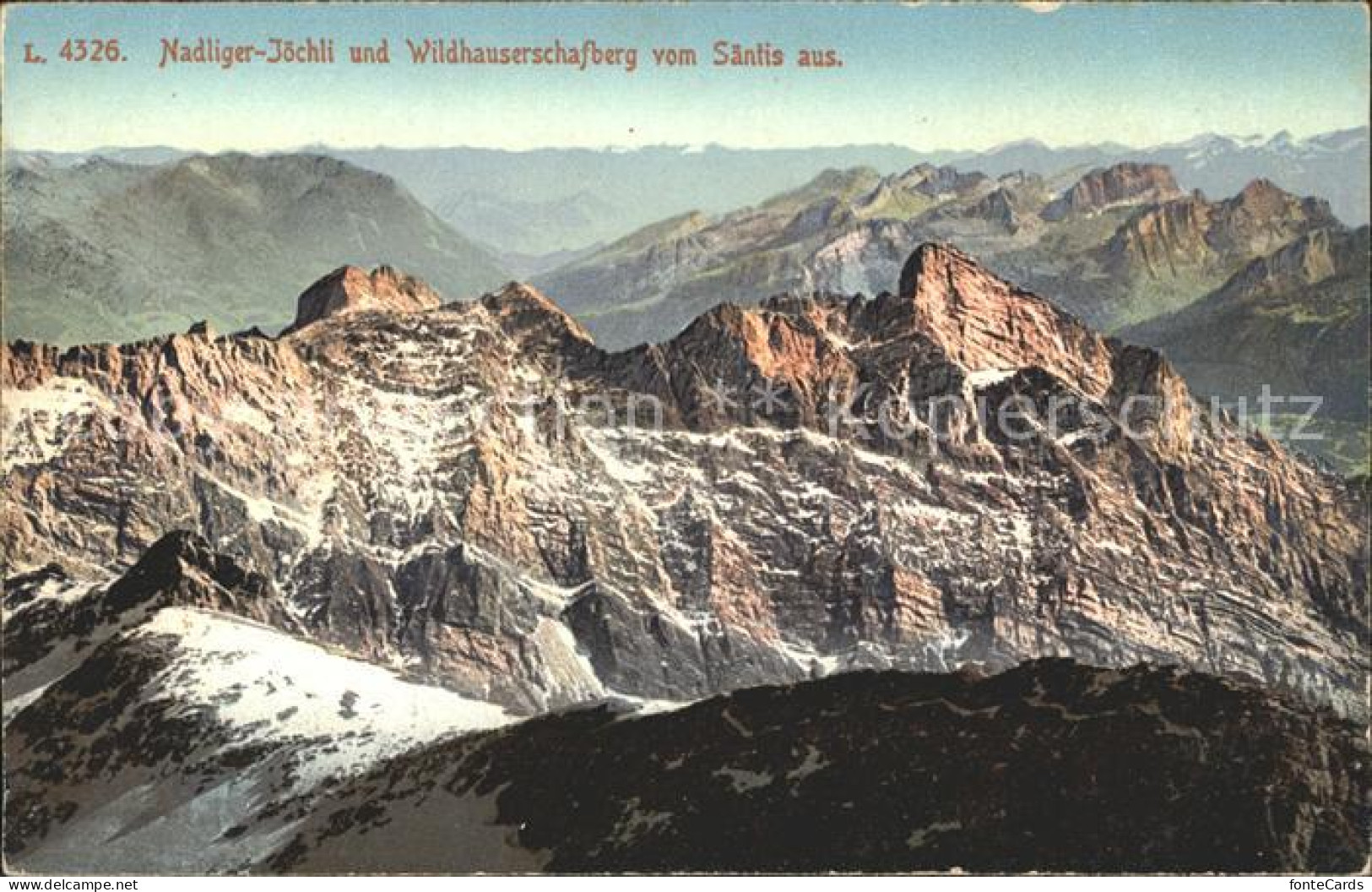 11676929 Saentis AR Blick Auf Nadliger-Joechli Wildhauserschafberg Saentis AR - Andere & Zonder Classificatie