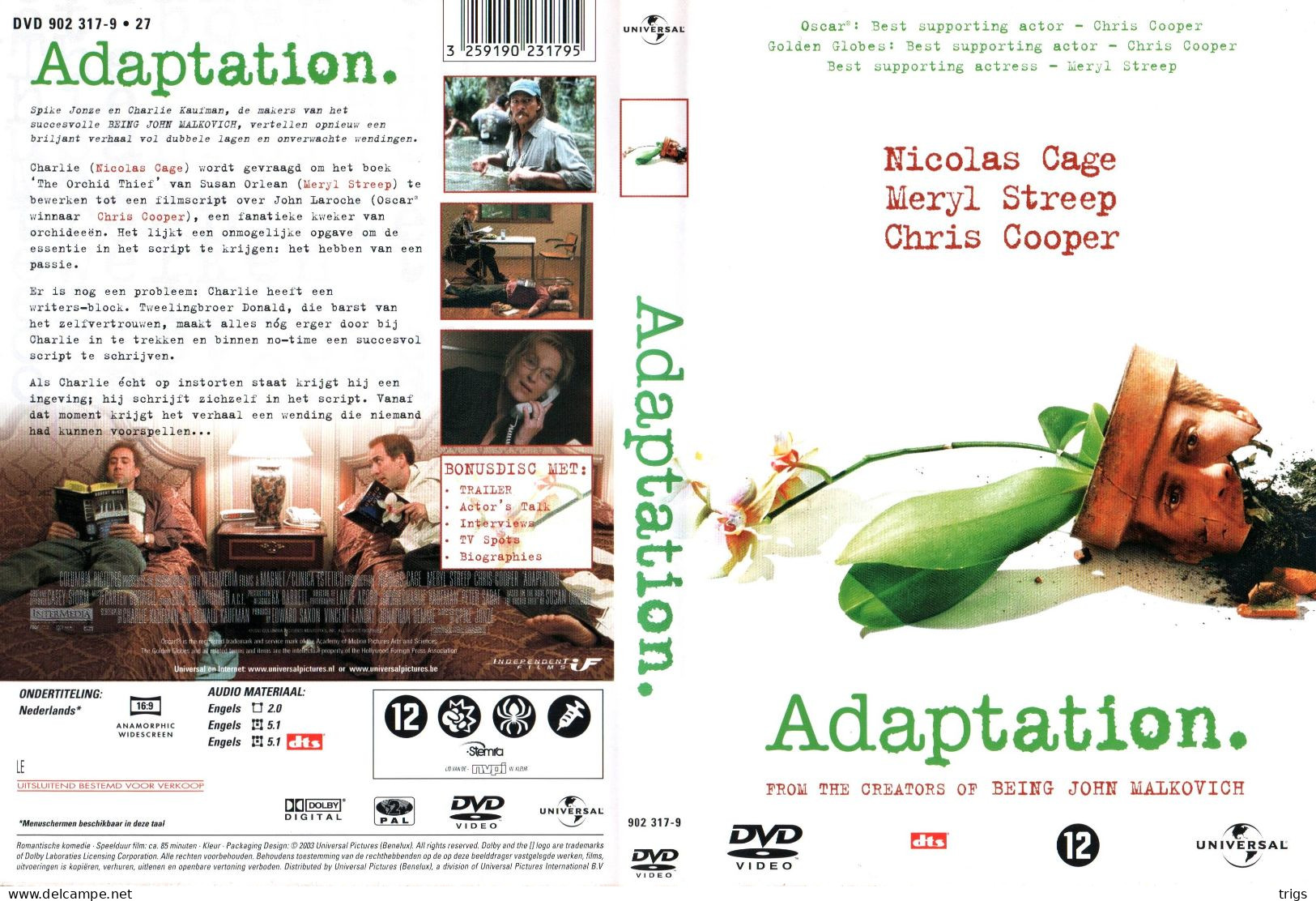 DVD - Adaptation. - Commedia
