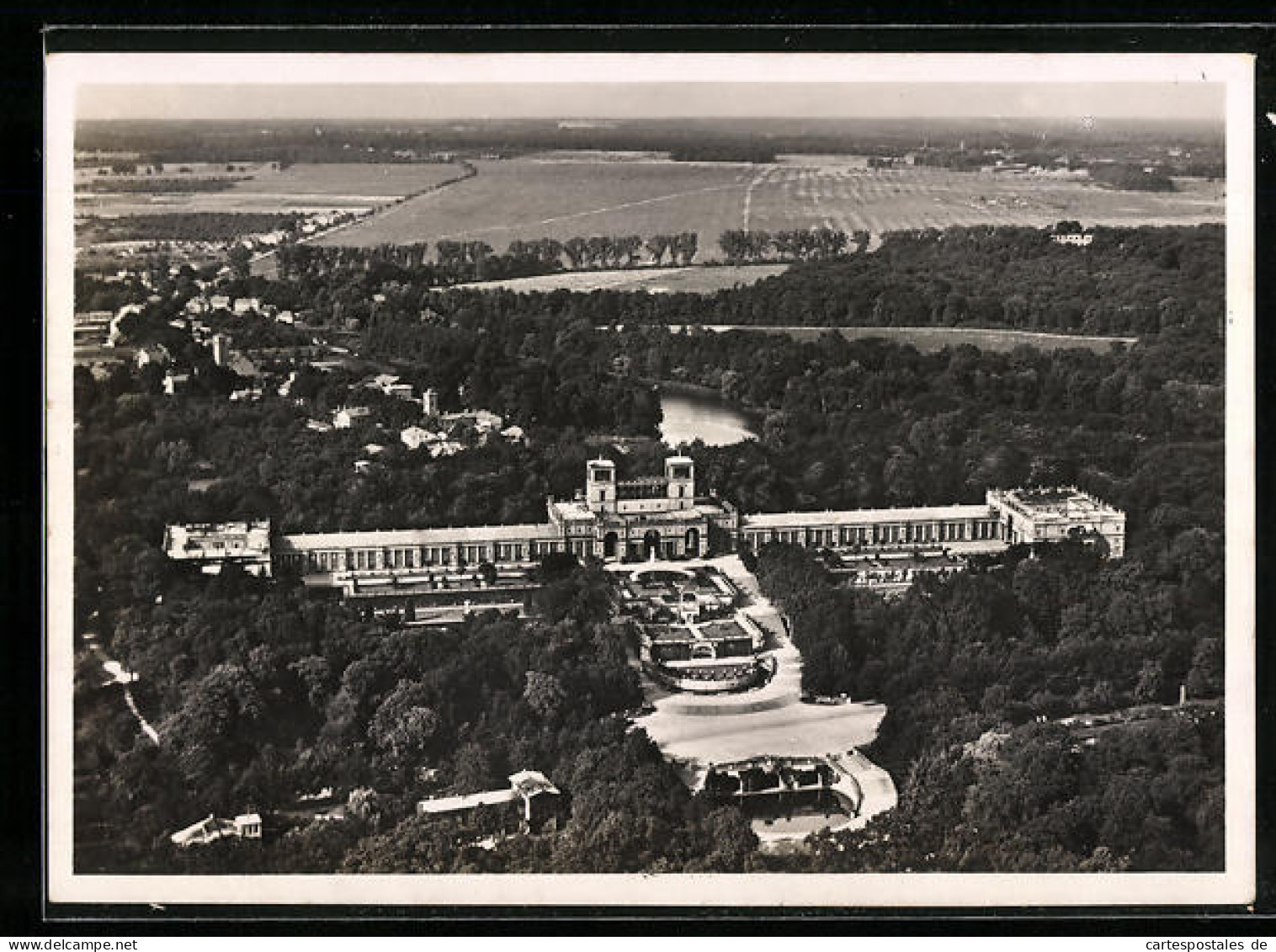 AK Potsdam, Orangerie In Sanssouci, Fliegeraufnahme  - Autres & Non Classés