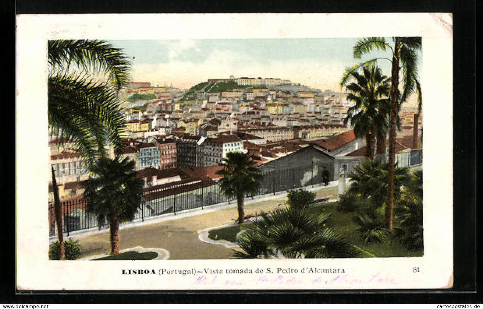 AK Lisboa, Vista Tomada De S. Pedro D`Alcantara  - Lisboa