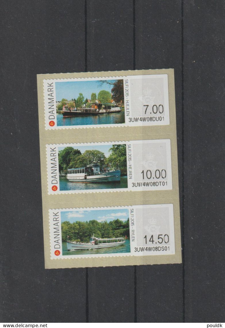 Denmark ATM 2015 SILFI 2015 Wheelsteamer Set Of Three  MNH/**. Postal Weight Approx. 0,04 Kg. Please Read Sales Co - Machine Labels [ATM]