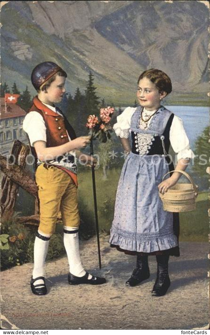 11669569 Appenzell IR Kinder In Tracht Appenzell - Sonstige & Ohne Zuordnung