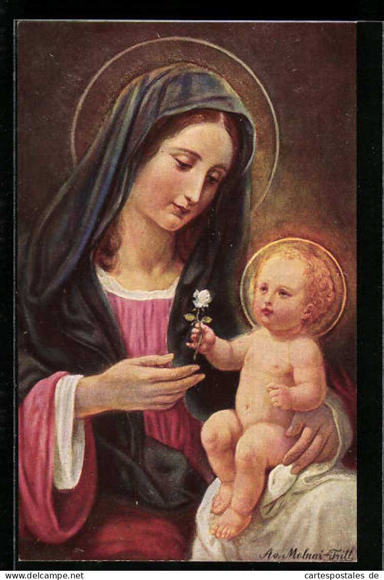 Künstler-AK Madonna Mit Dem Jesuskind  - Other & Unclassified