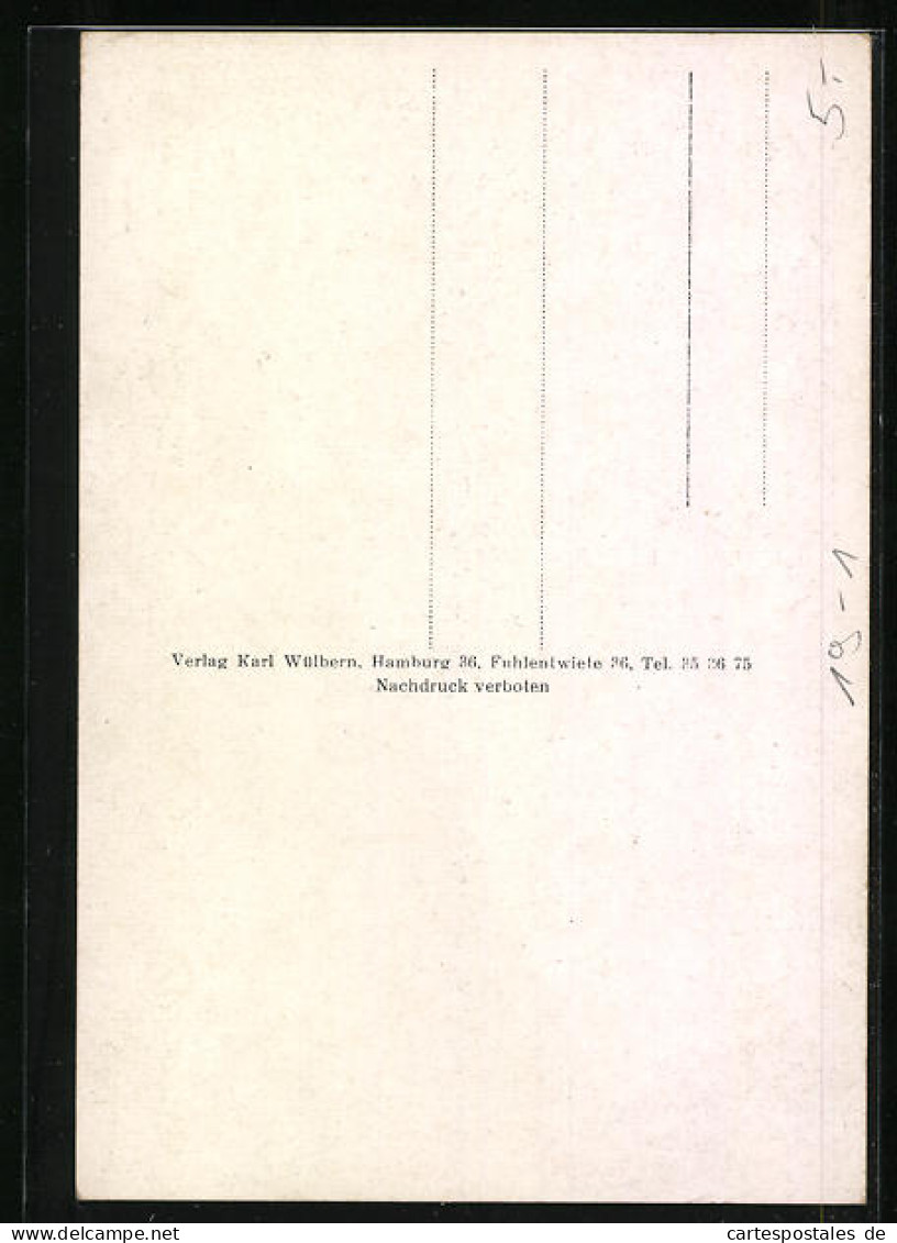 AK Das Pfenniglied, Ich Stand Einst Unterm Fenster..., 1 Reichspfennig  - Monnaies (représentations)