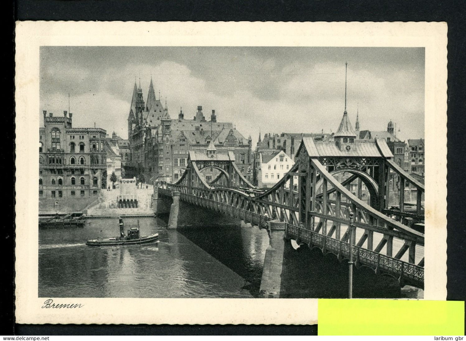 AK Bremen Brücke über Die Weser Mit Blick Auf Den Dom 1939 Gebraucht #HC094 - Other & Unclassified
