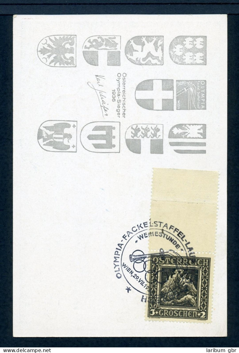AK Propagandakarte Olympischer Fackellauf 1936 Gebraucht #JM143 - Autres & Non Classés