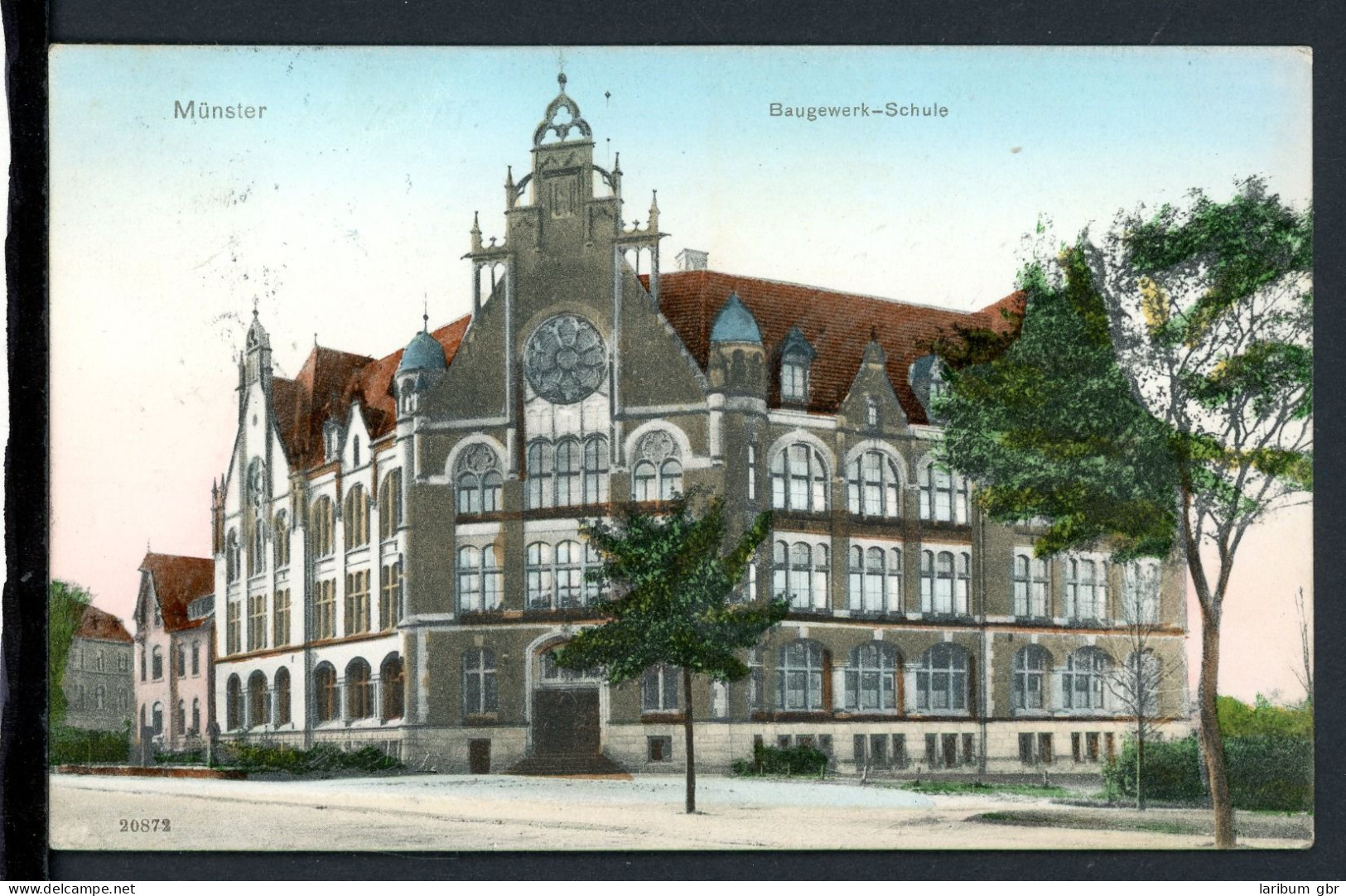 AK Münster/ Westfalen Baugewerk-Schule 1908 Gebraucht #HB496 - Autres & Non Classés