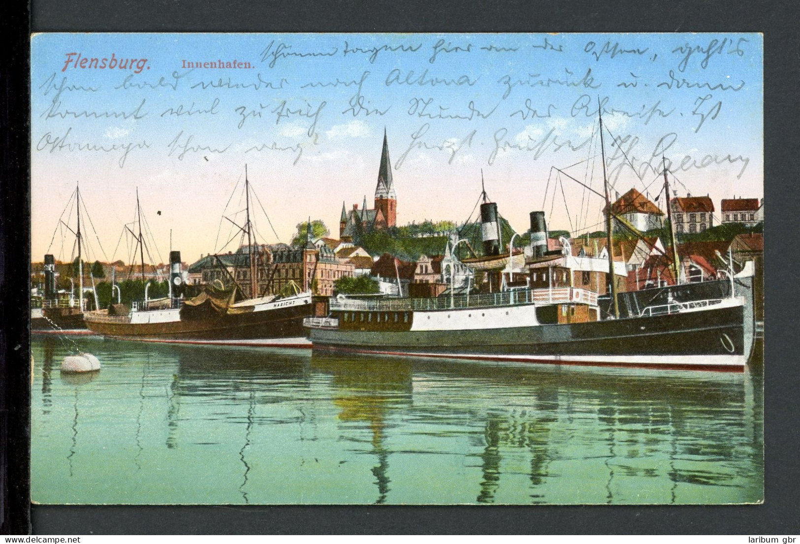 AK Flensburg Innenhafen 1917 Gebraucht #HC102 - Other & Unclassified