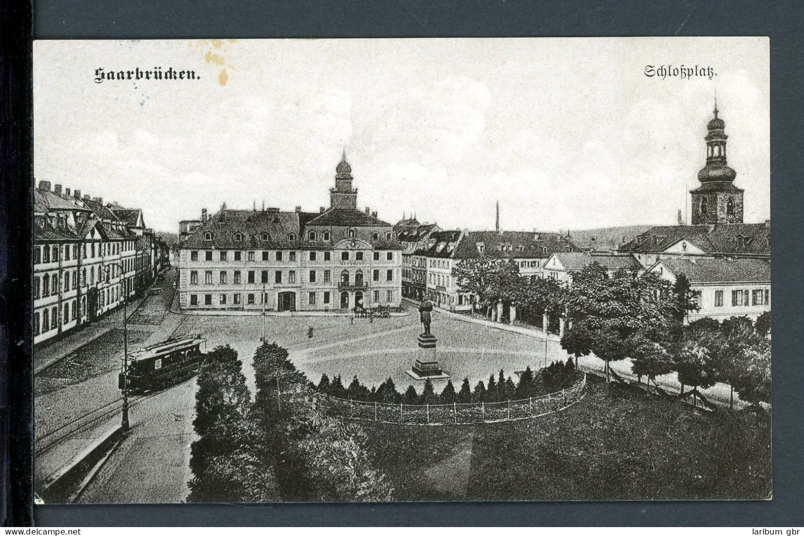 AK Saarbrücken Schloßplatz 1909 Gebraucht #HC121 - Other & Unclassified