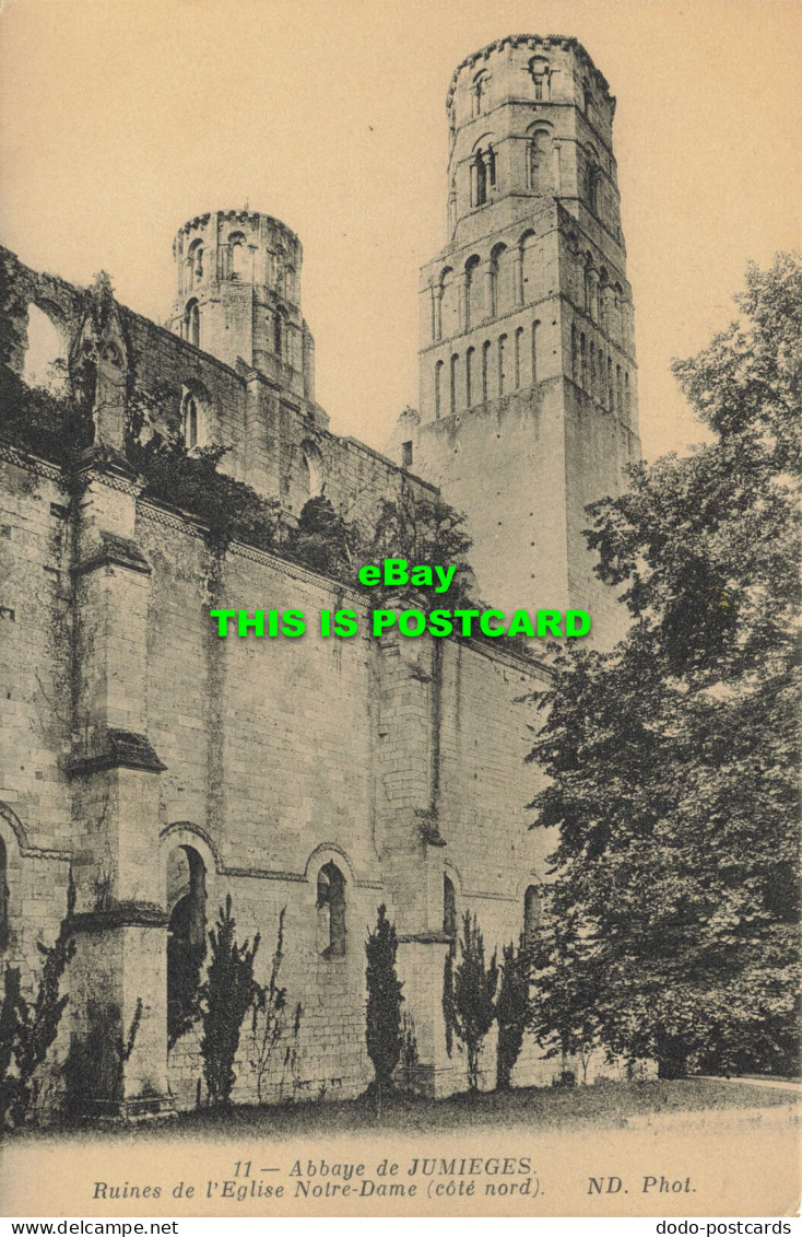 R586047 Abbaye De Jumieges. Ruines De L Eglise Notre Dame. Cote Nord. ND. Phot - Monde