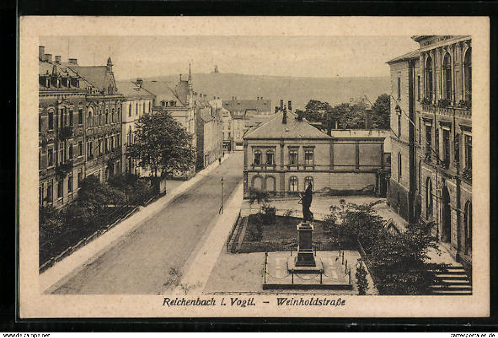 AK Reichenbach I. Vogtl., Weinholdstrasse Mit Häusern  - Reichenbach I. Vogtl.