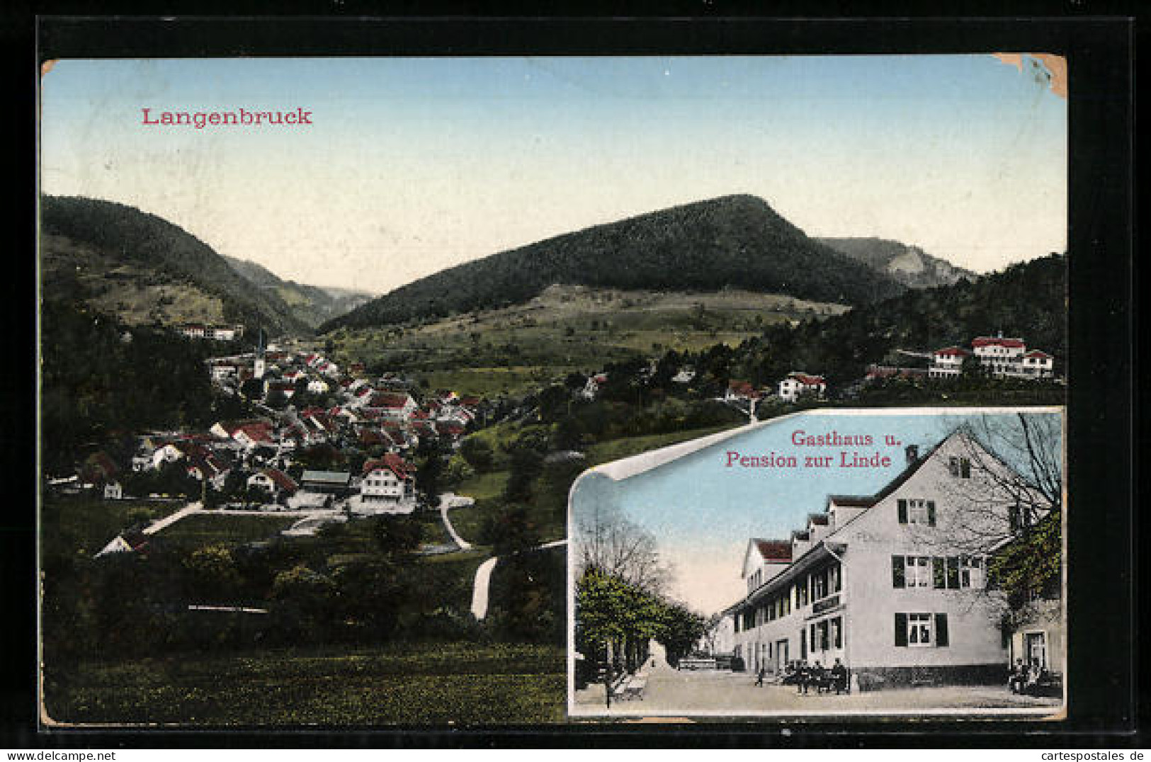 AK Langenbruck, Gasthaus Und Pension Zur Linde, Panorama  - Langenbruck