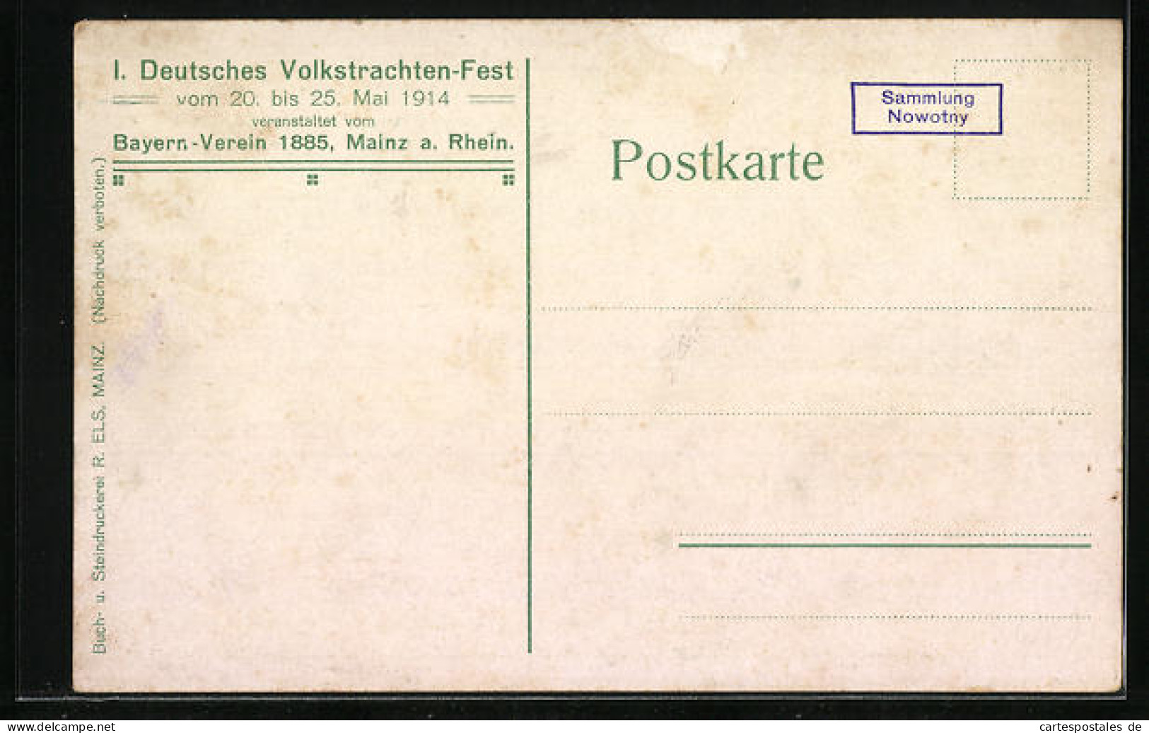 Künstler-AK Mainz, 1. Deutsches Volkstrachten-Fest 20.-25. Mai 1914, Gruppe Aus Dem Festzug, Gambrinus Wagen  - Mainz