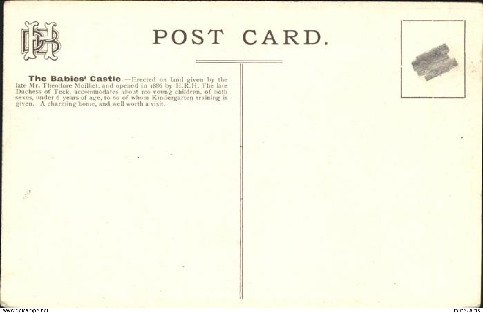 11250139 Hawkhurst & Sandhurst Dr. Barnardo'S Homes Babie'S Castle Tunbridge Wel - Autres & Non Classés