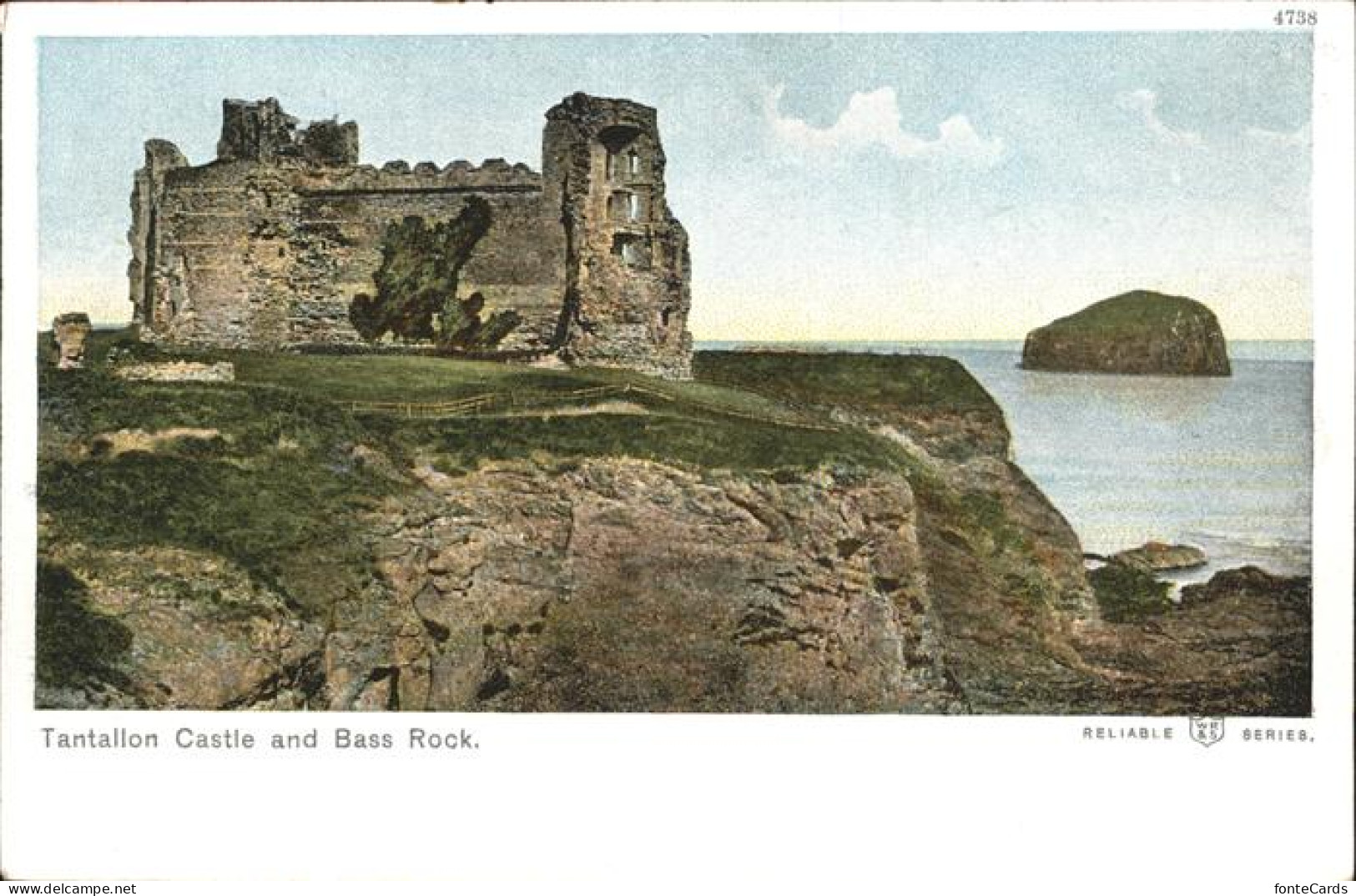 11250065 North Berwick East Lothian Tantallon Castle Bass Rock East Lothian - Autres & Non Classés