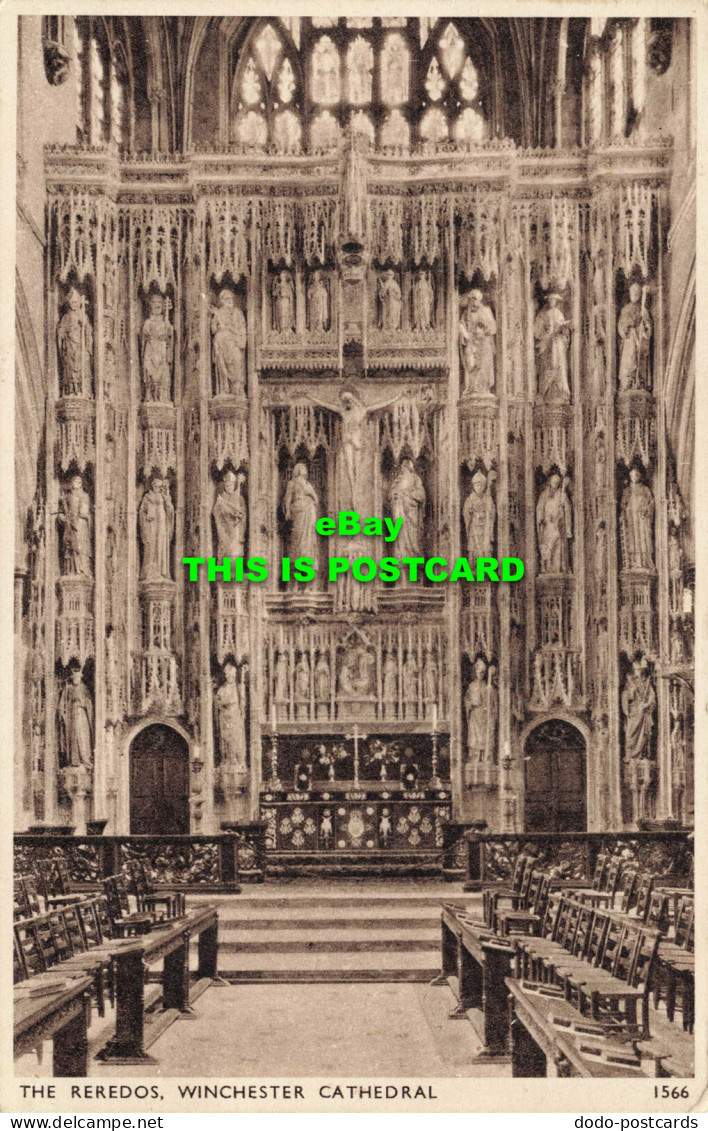 R586135 Winchester Cathedral. The Reredos. E. A. Sweetman. Solograph Series De L - Monde