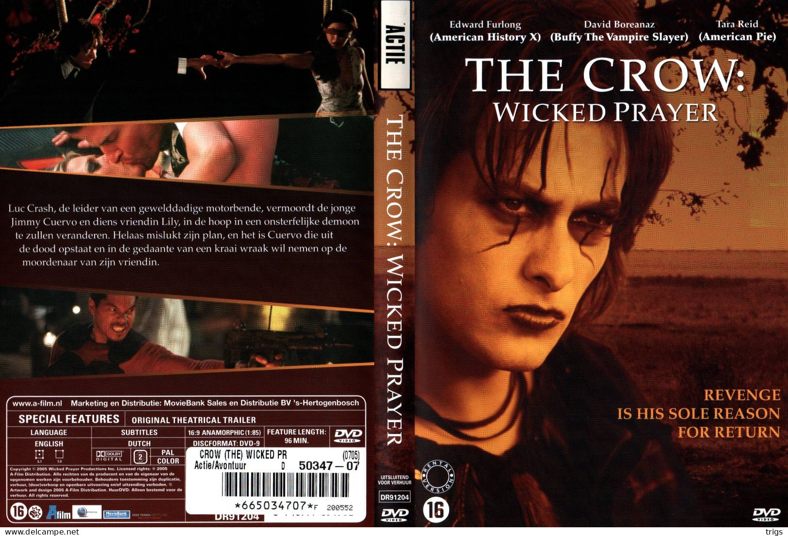 DVD - The Crow: Wicked Prayer - Actie, Avontuur