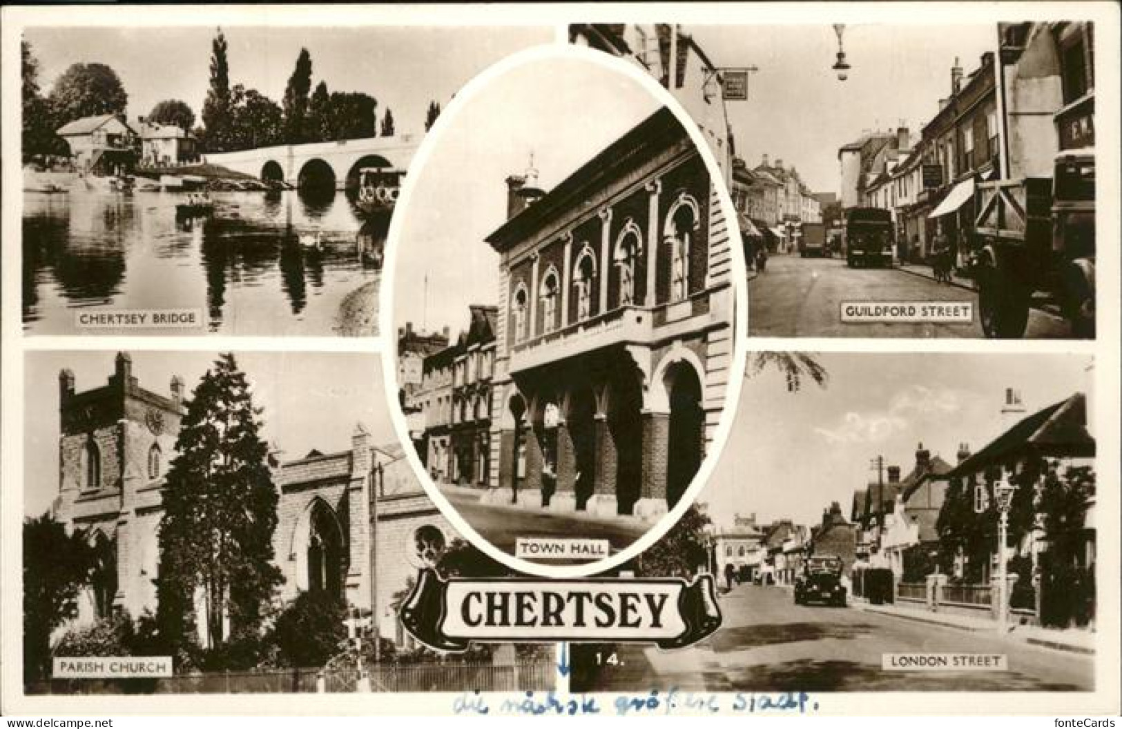 11249829 Chertsey Meads Town Hall London Street Parish Church Runnymede - Surrey