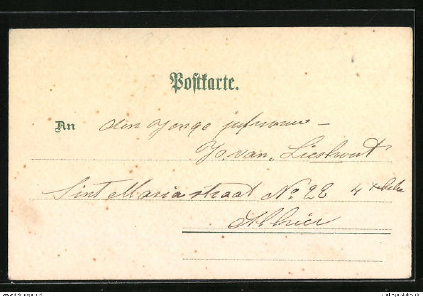 Lithographie Geestemünde, Kaiserl. Postamt Mit Besuchern  - Other & Unclassified