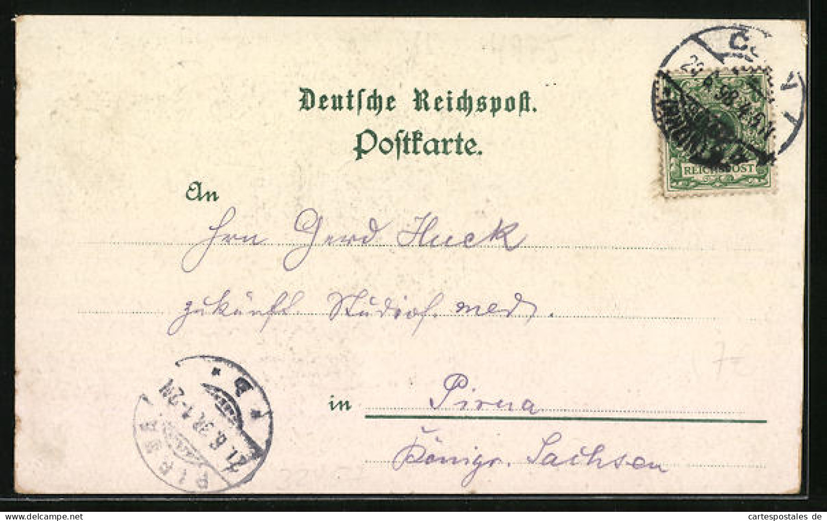 Lithographie Porta Westphalica, Kaiser Wilhelm Denkmal, Jacobsberg Mit Bahnhof  - Autres & Non Classés