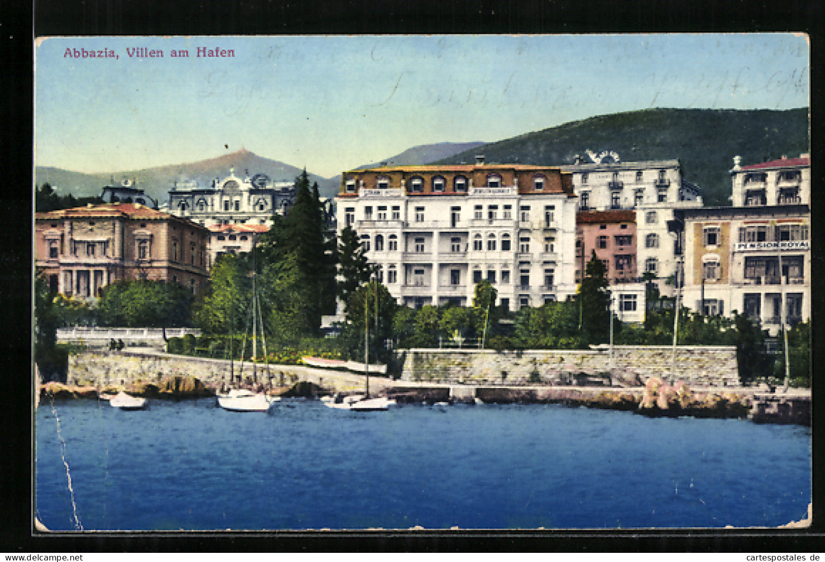 AK Abbazia, Villen Am Hafen  - Croatie