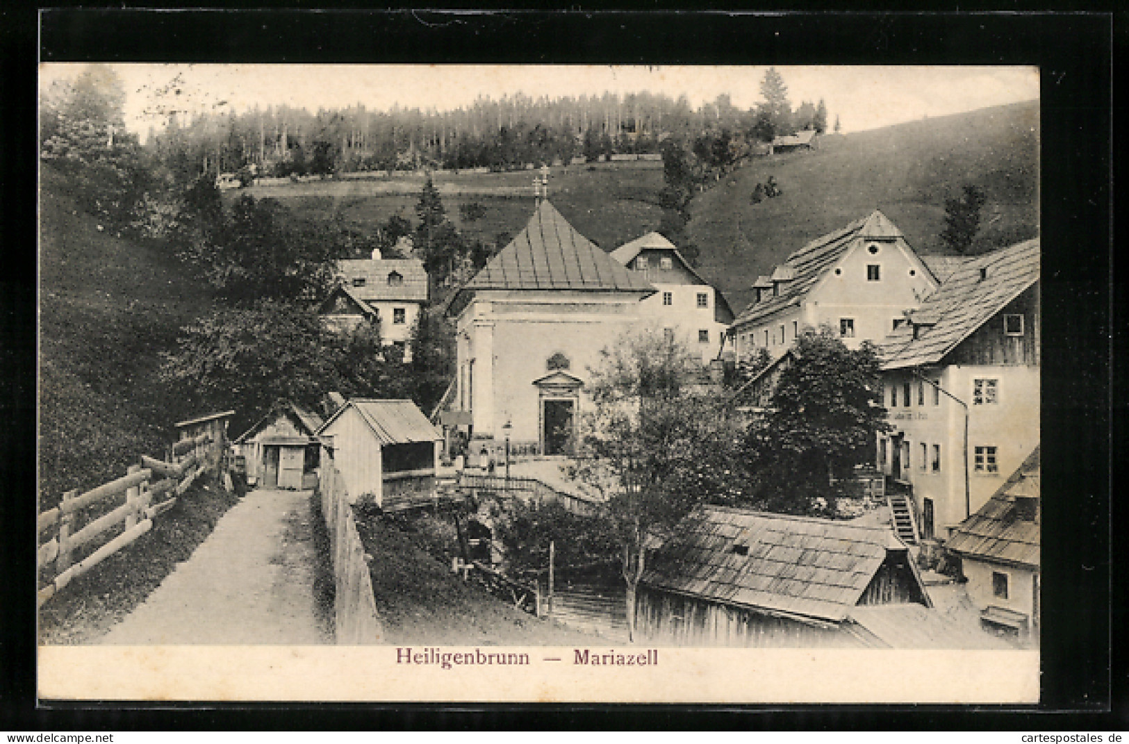 AK Mariazell, Heiligenbrunn, Ortsansicht  - Other & Unclassified