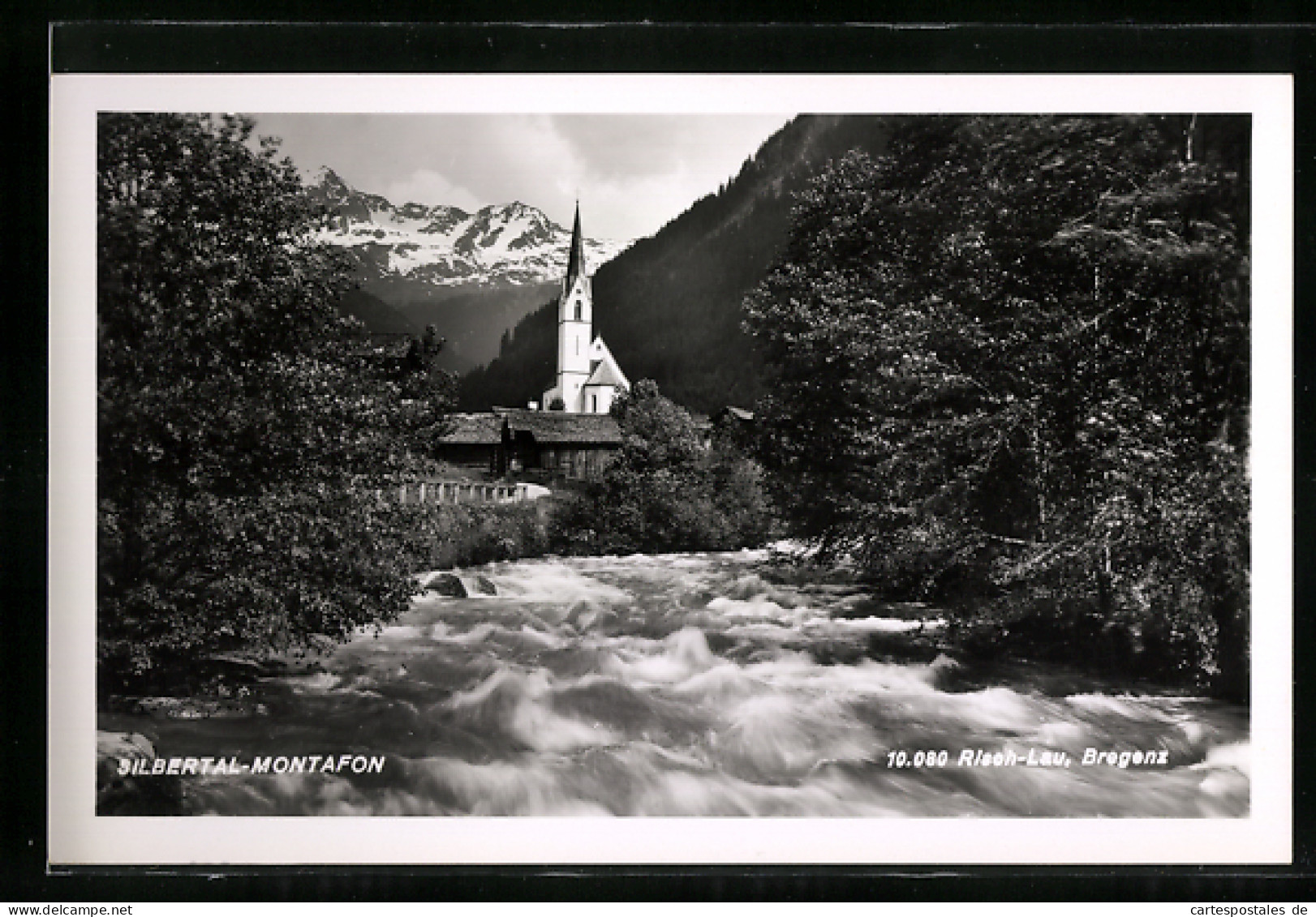 AK Silbertal /Montafon, Wasserpartie Zur Kirche  - Sonstige & Ohne Zuordnung