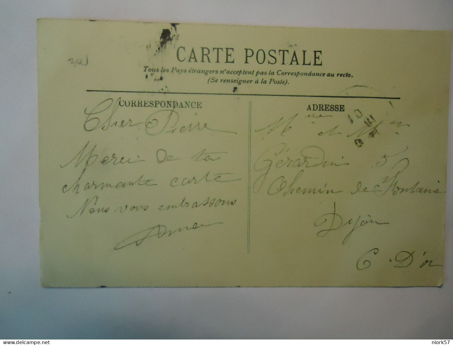 FRANCE POSTCARDS   MONTMARTRE 1912 - Autres & Non Classés