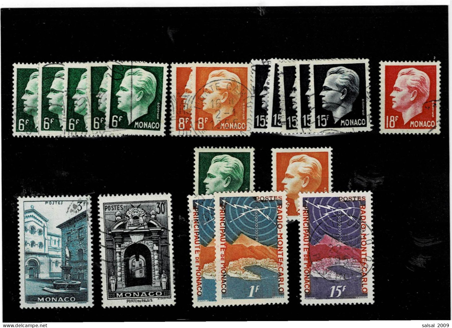 MONACO ,18 Pezzi Usati + 2 MNH ,qualita Ottima - Used Stamps