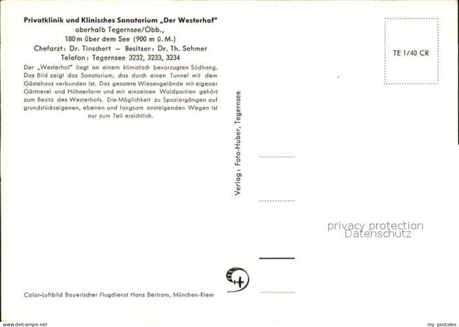 72606537 Tegernsee Privatklinik Der Westerhof  Tegernsee - Tegernsee