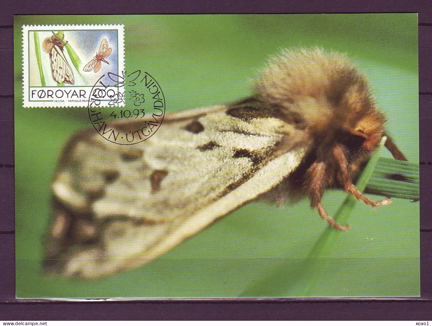Faroe Islands 1993 MiNr. 252 - 55 Dänemark Färöer Schmetterlinge Insects, Butterflies 4v MC 9,00 € - Butterflies