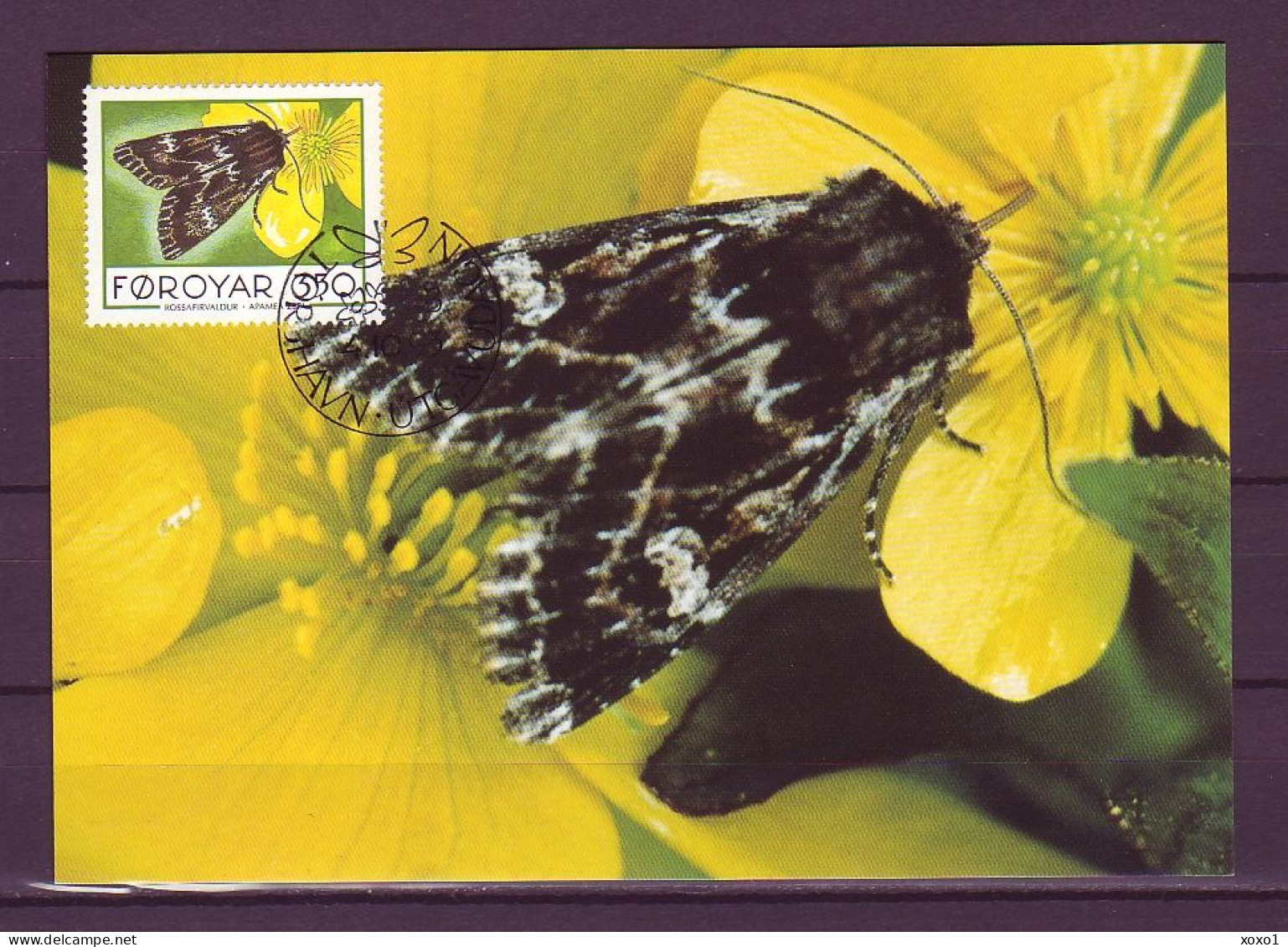 Faroe Islands 1993 MiNr. 252 - 55 Dänemark Färöer Schmetterlinge Insects, Butterflies 4v MC 9,00 € - Papillons