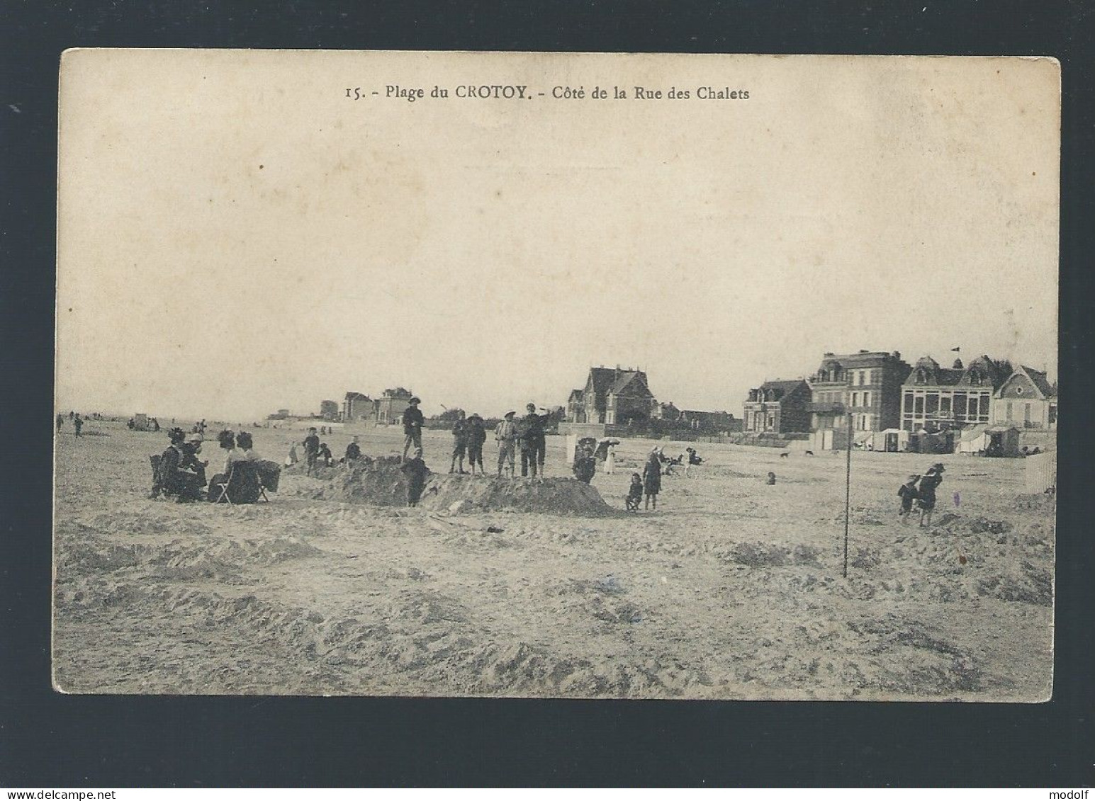 CPA - 80 - Plage Du Crotoy - Côté De La Rue Des Chalets - Animée - Circulée En 1931 - Le Crotoy