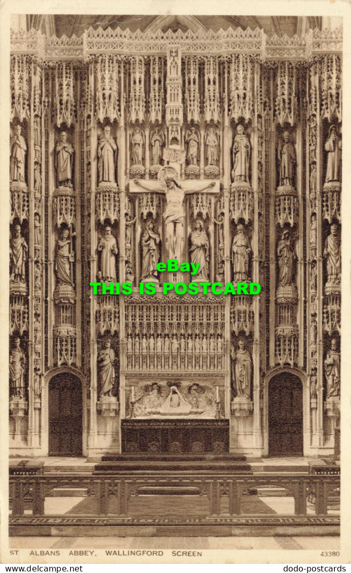 R585297 St. Albans Abbey. Wallingford Screen. Photochrom. 1933 - Monde