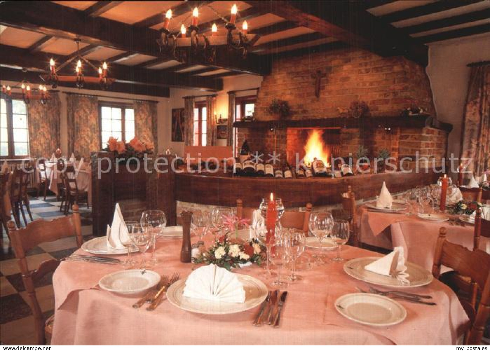 72605627 Bruegge West-Vlaanderen Restaurant Hof Ter Doest Gastraum Mit Kamin Bru - Other & Unclassified