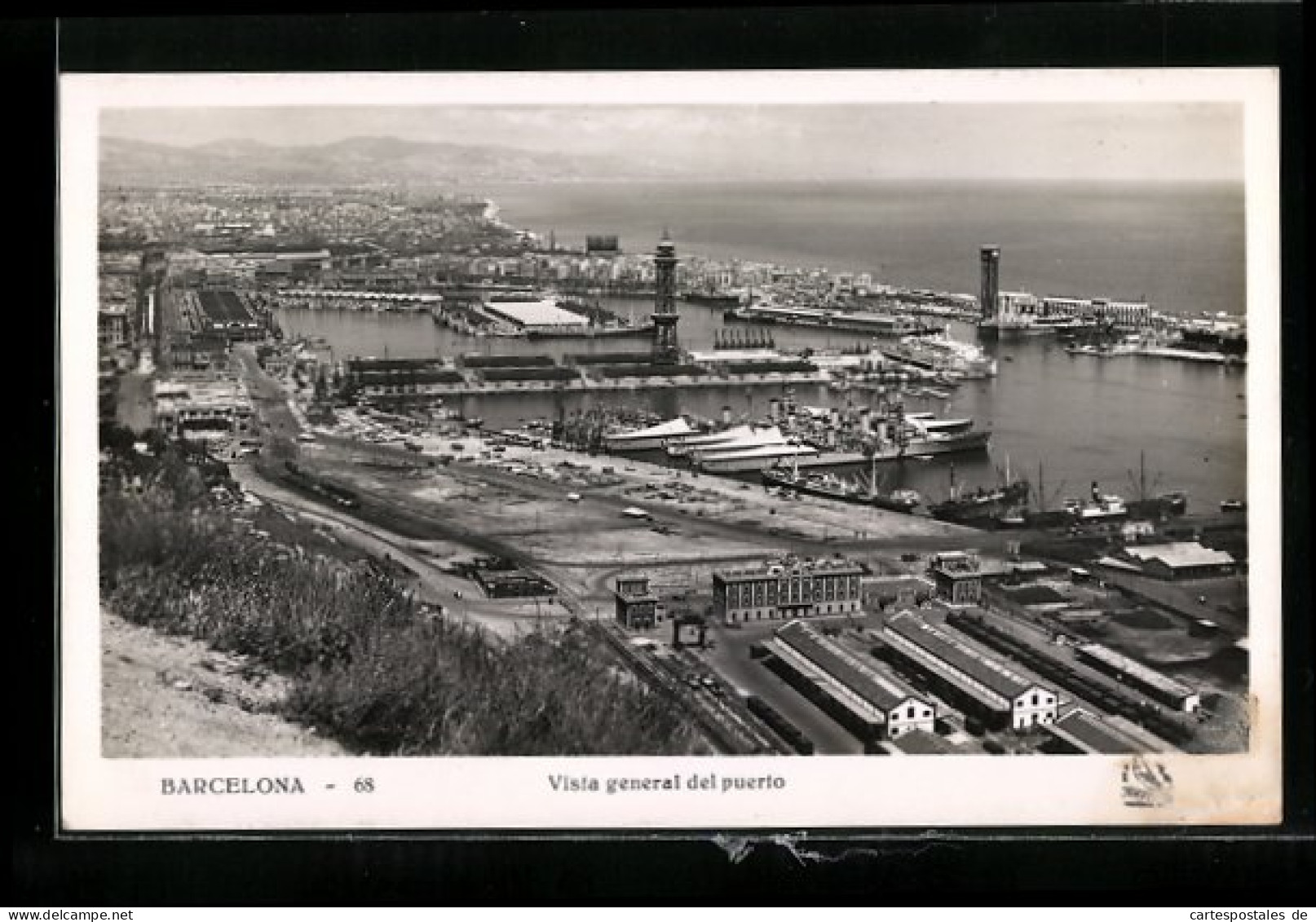 AK Barcelona, Vista General Del Puerto, Hafen  - Andere & Zonder Classificatie