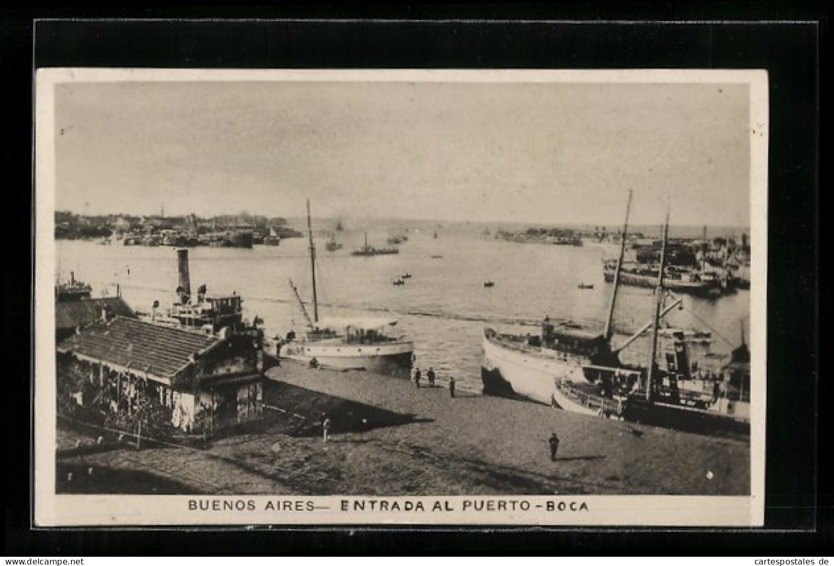 AK Buenos Aires, Entrada Al Puerto-Boca, Hafen  - Andere & Zonder Classificatie