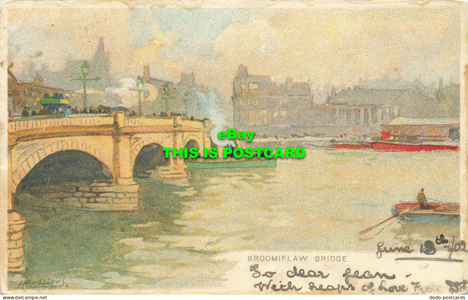 R584818 Broomiflaw Bridge. 1902 - Monde