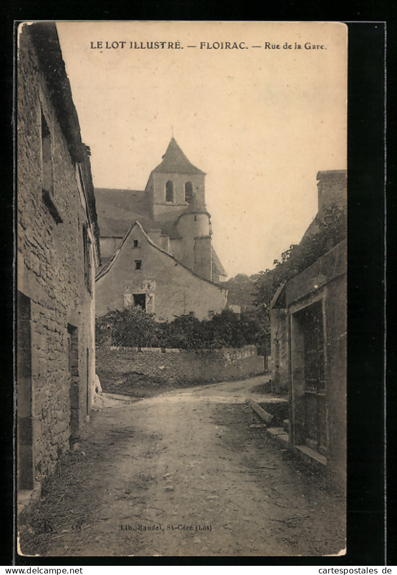 CPA Floirac, Rue De La Gare  - Autres & Non Classés