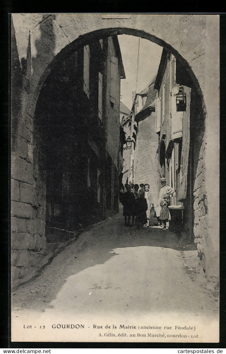 CPA Gourdon, Rue De La Mairie  - Gourdon