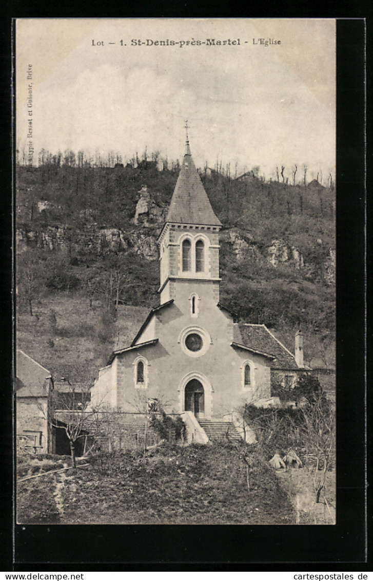 CPA St-Denis-près-Martel, L`Eglise  - Sonstige & Ohne Zuordnung