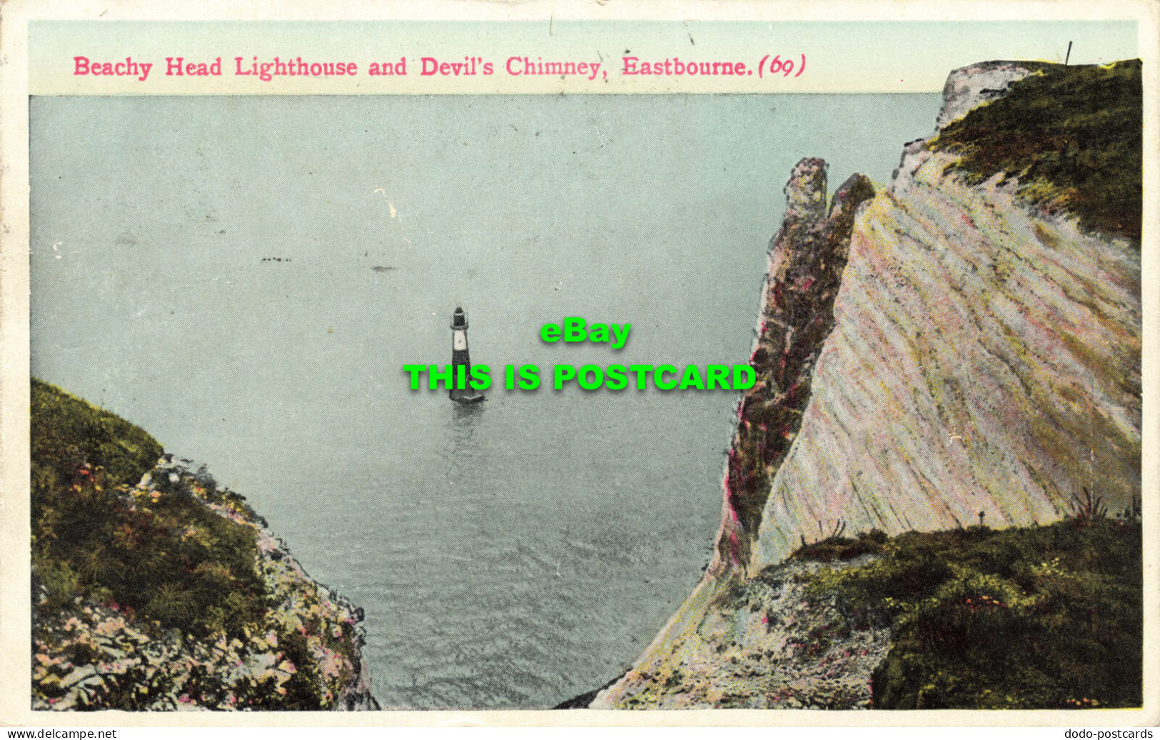 R584832 Eastbourne. Beachy Head Lighthouse And Devil Chimney. British Production - Monde