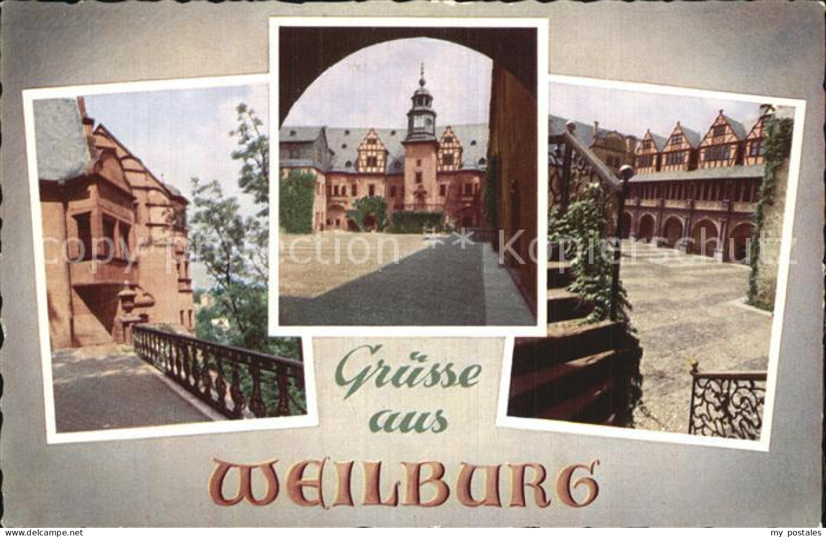 72602764 Weilburg Schlosshof Arkaden Weilburg Lahn - Weilburg