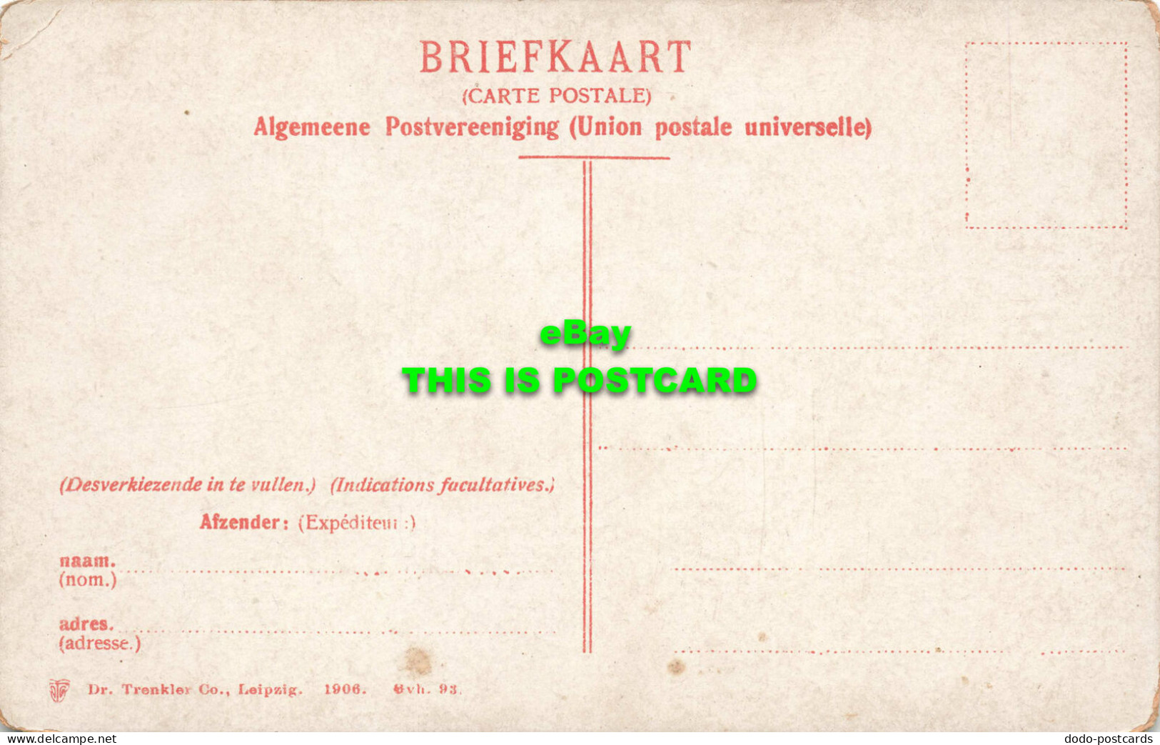 R586536 Gravenhage. Ridderzaal. Dr. Trenkler. 1906 - Monde