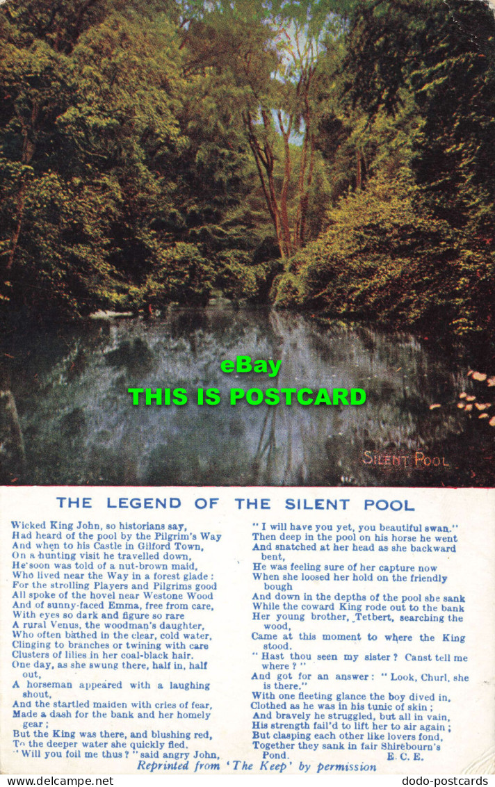 R586242 The Legend Of The Silent Pool. Photochrom. Celesque Series. 1932 - Monde